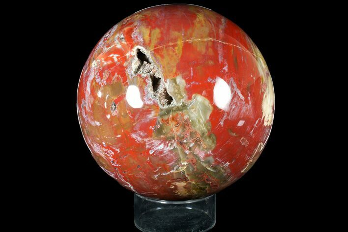 Colorful, Petrified Wood Sphere - Madagascar #121950